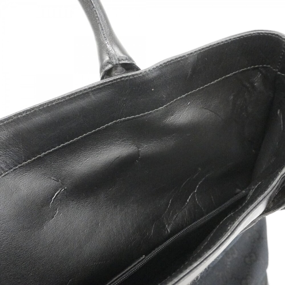 Gucci Tote Bag GG Canvas Black Silver Hardware - Picture 8 of 8